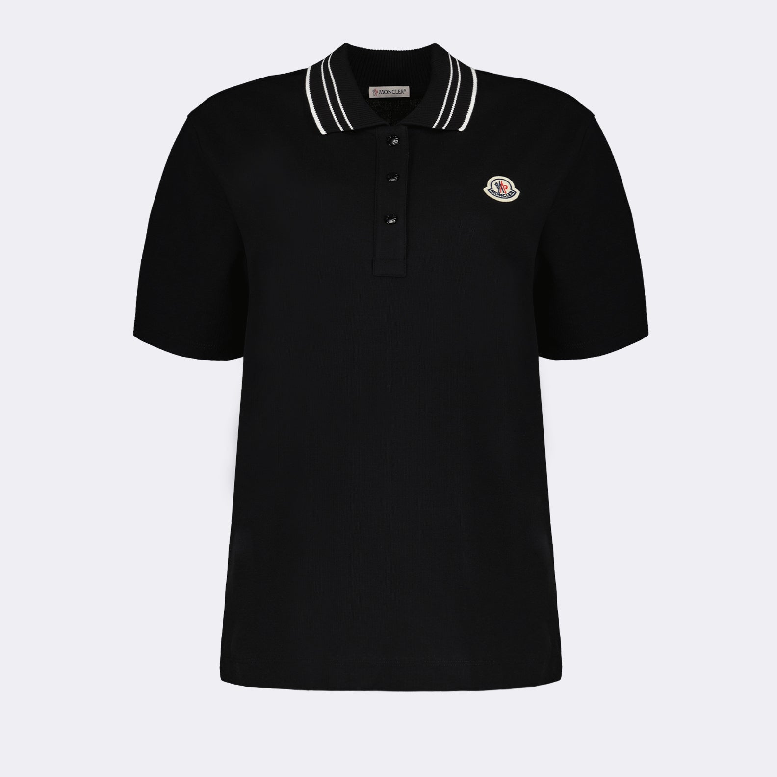 Polo shirts Logo polo shirt Moncler Black Women