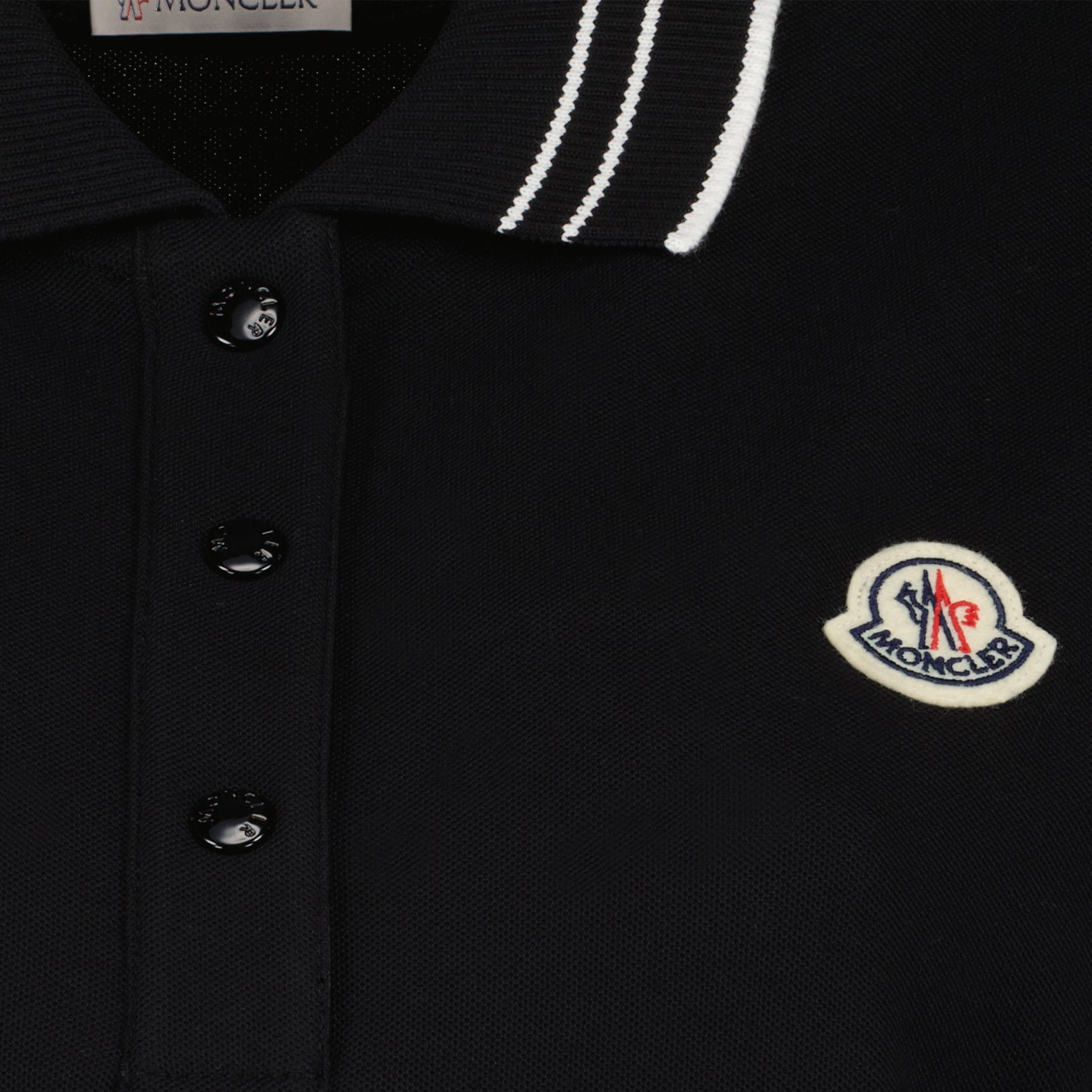 Polo shirts Logo polo shirt Moncler Black Women