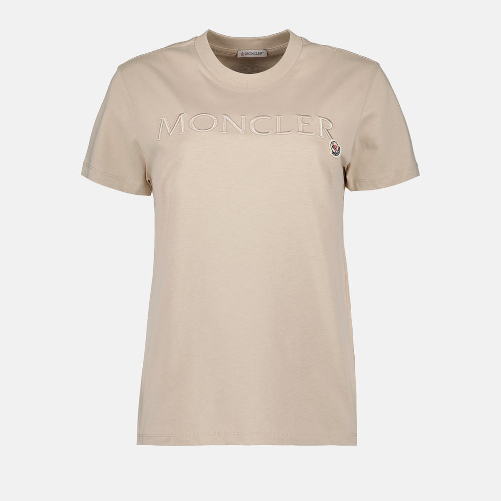 T-shirts Logo T-shirt Moncler Beige Women