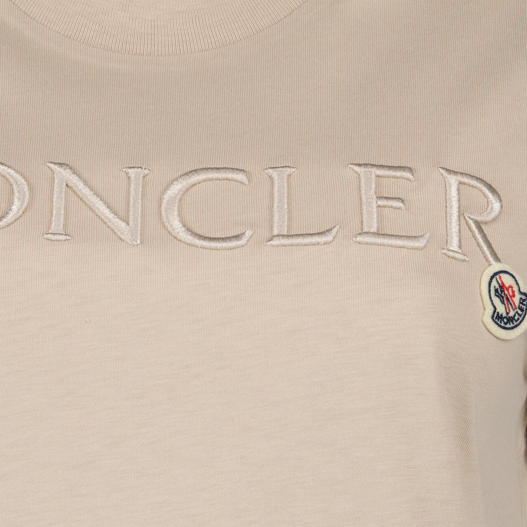 T-shirts Logo T-shirt Moncler Beige Women