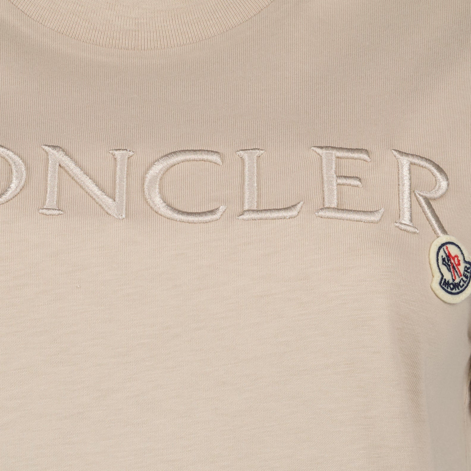 T-shirts Logo T-shirt Moncler Beige Women