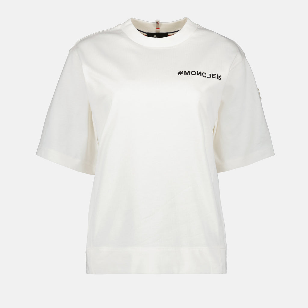 T-Shirts Logo T-Shirt Moncler Grenoble Weiß Femme