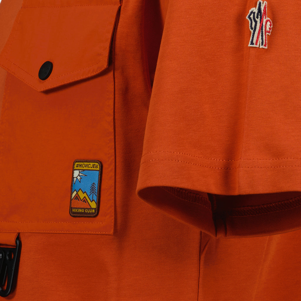 T-shirt T-shirt à poche Moncler Grenoble Arancia Homme