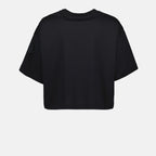 티셔츠 T-shirt crop à logo Moncler 검은색 Femme