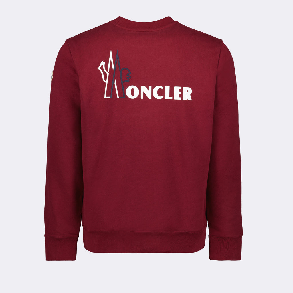 スウェットシャツ ロゴスウェットシャツ Moncler 赤 男