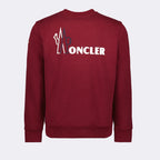 スウェットシャツ ロゴスウェットシャツ Moncler 赤 男