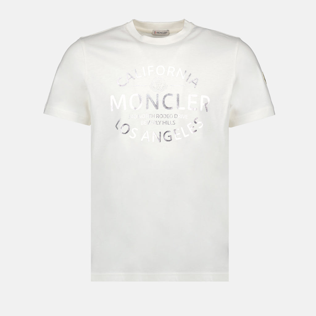 T-shirts Printed Logo T-Shirt Moncler White Man