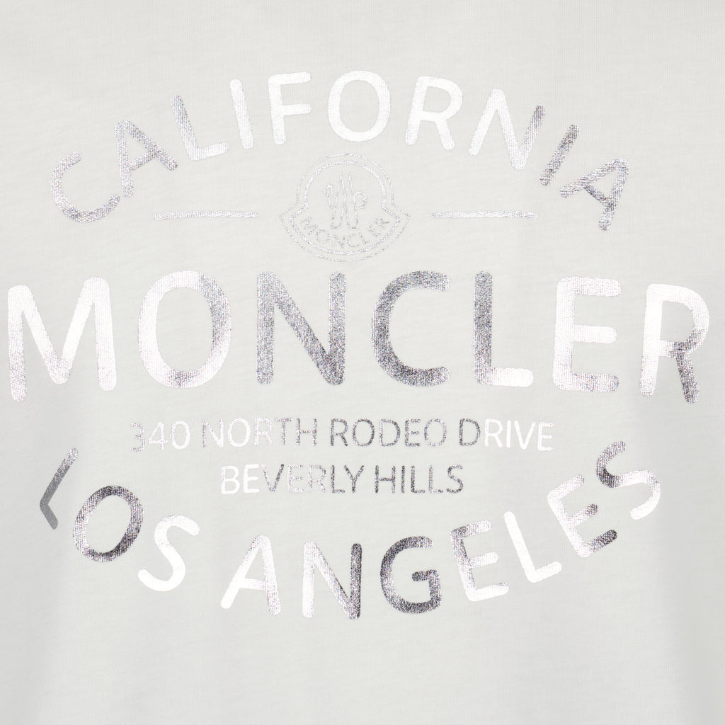 T-shirts Printed Logo T-Shirt Moncler White Man