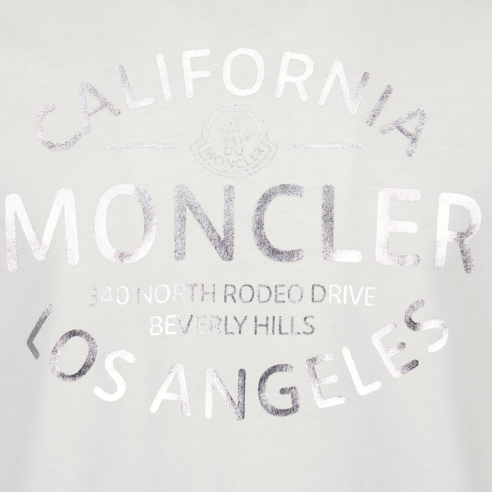 T-shirts Printed Logo T-Shirt Moncler White Man