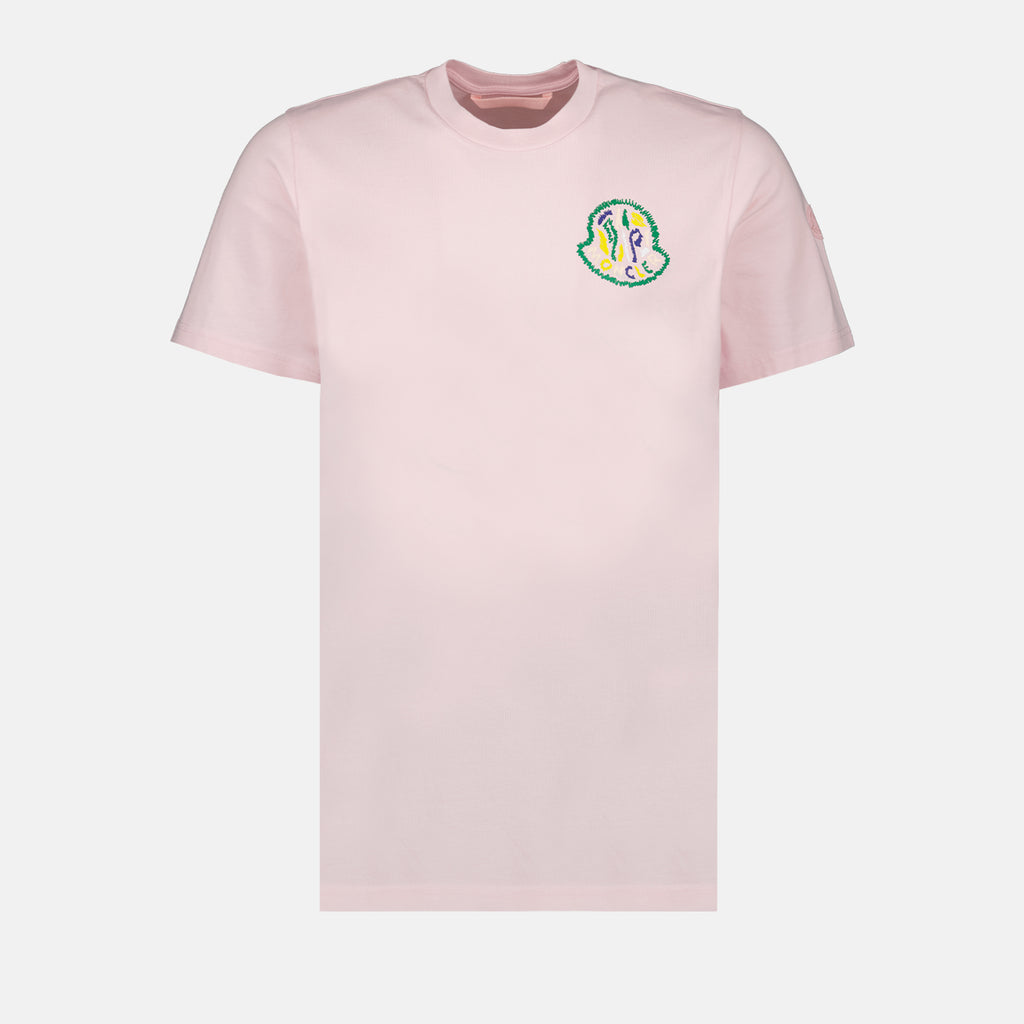 T-shirt T-shirt con logo Moncler Rosa Homme