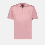 Polo shirts Zip polo shirt Moncler Pink Man