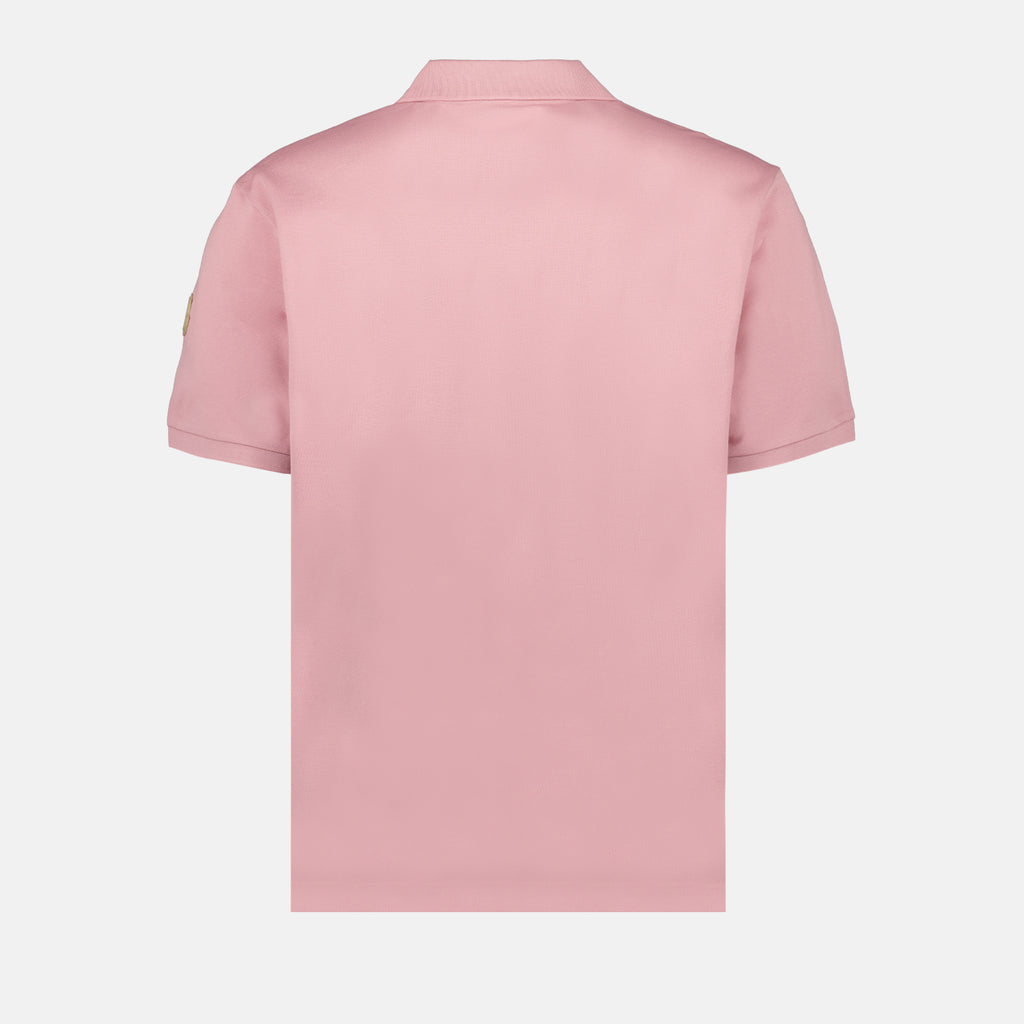 Polo shirts Zip polo shirt Moncler Pink Man