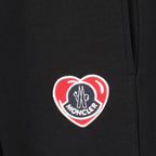 Pantalons Pantalon jogging à logo coeur Moncler Noir Homme