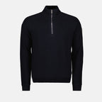 Maille Pull à zip Moncler Bleu Homme