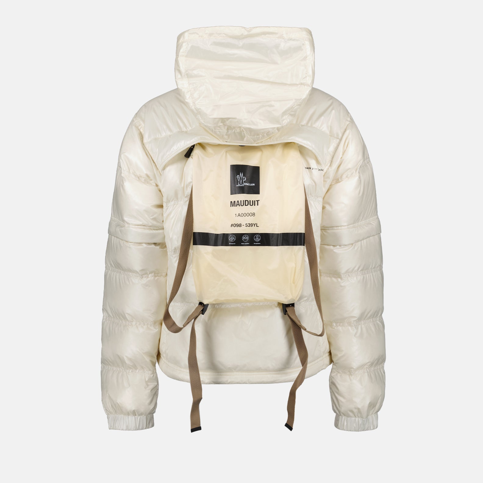 Mäntel Mauduit Bomber Daunenjacke Moncler Grenoble Weiß Femme