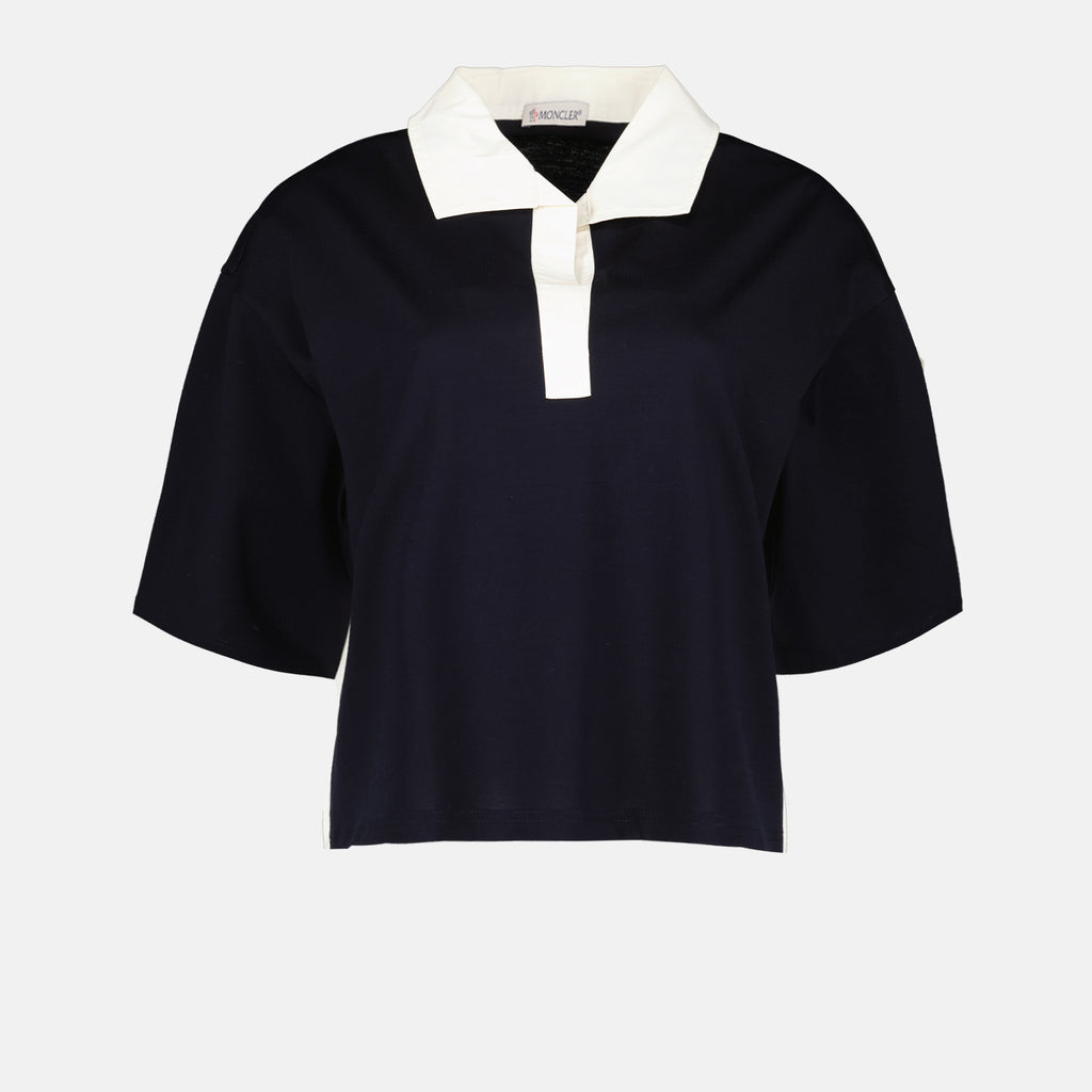 Polo shirts Casual Polo Moncler Dark blue Women