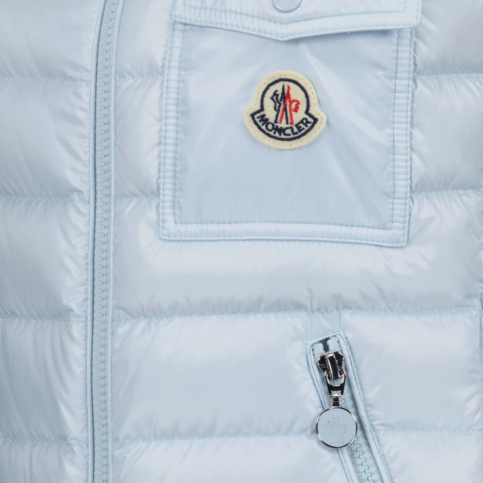 재킷 글리고스 민소매 재킷 Moncler 파란색 Femme