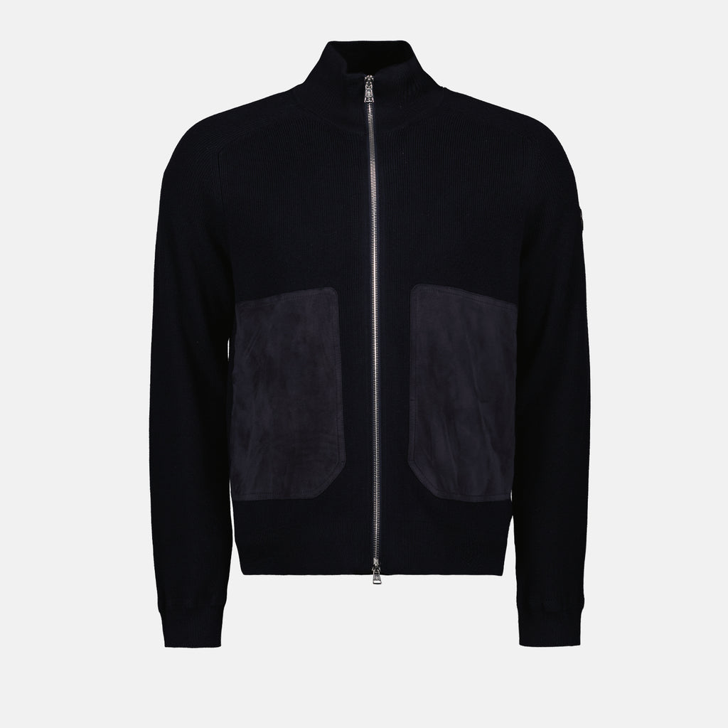 Giacche Giacca con Zip Moncler Blu scuro Homme