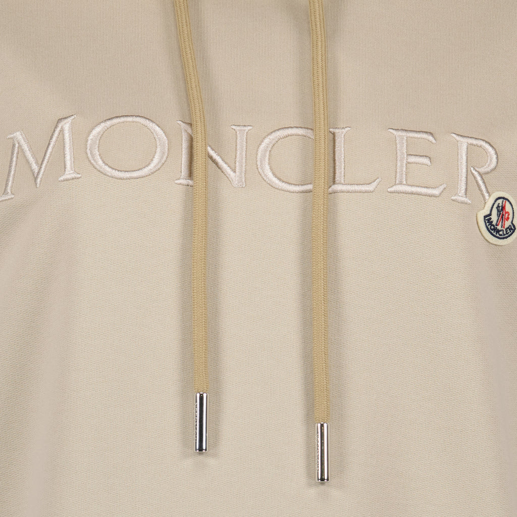 Moletons Sweat à capuche à logos Moncler Bege Femme