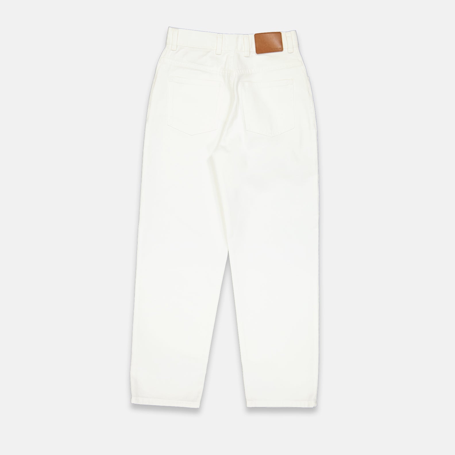Pantalones Mom Jeans Moncler Blanco Femme