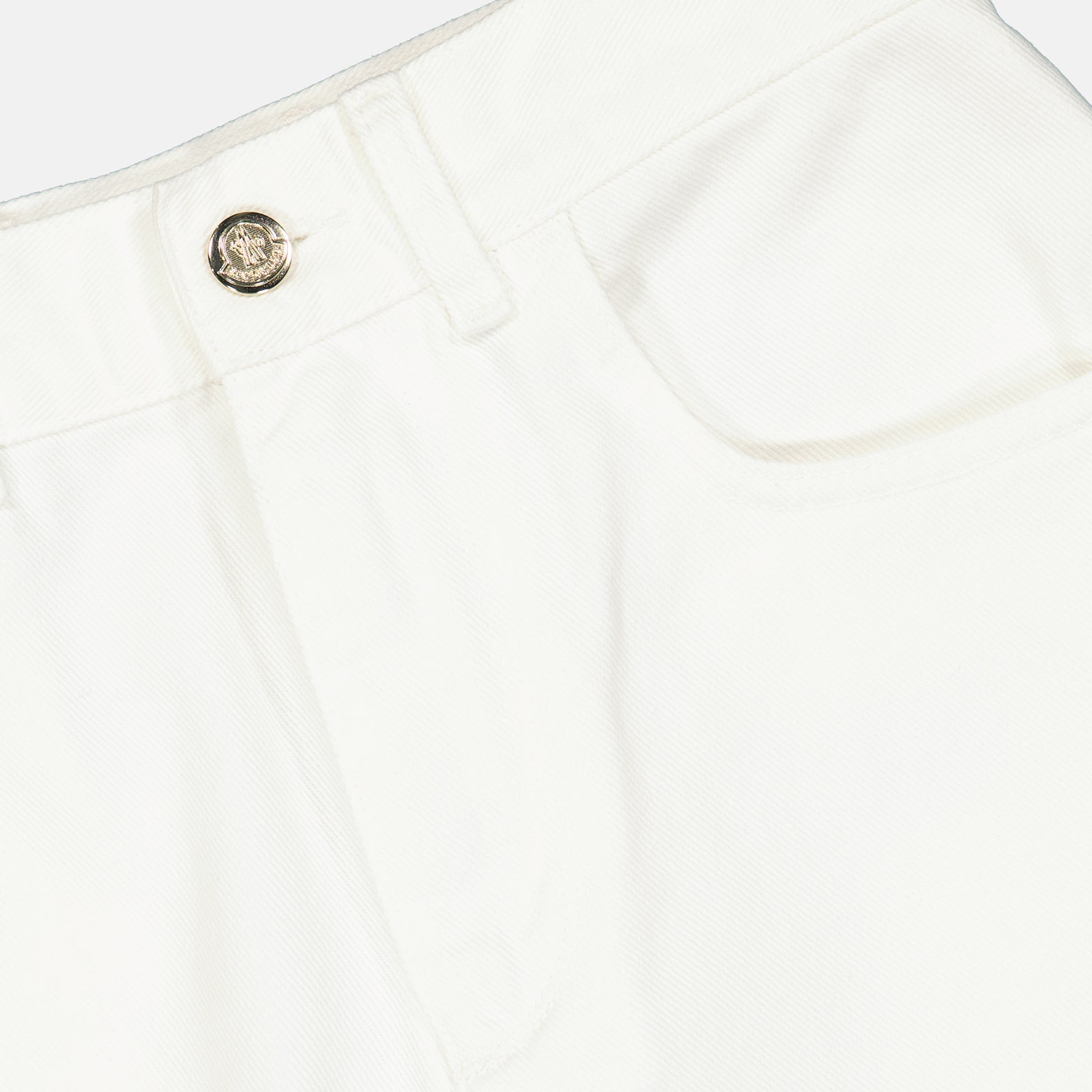 Pantalones Mom Jeans Moncler Blanco Femme
