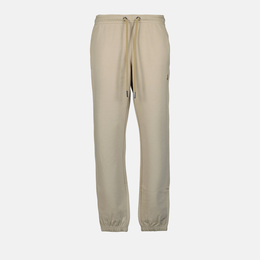 Pantalons Pantalon jogging à logo Moncler Beige Femme
