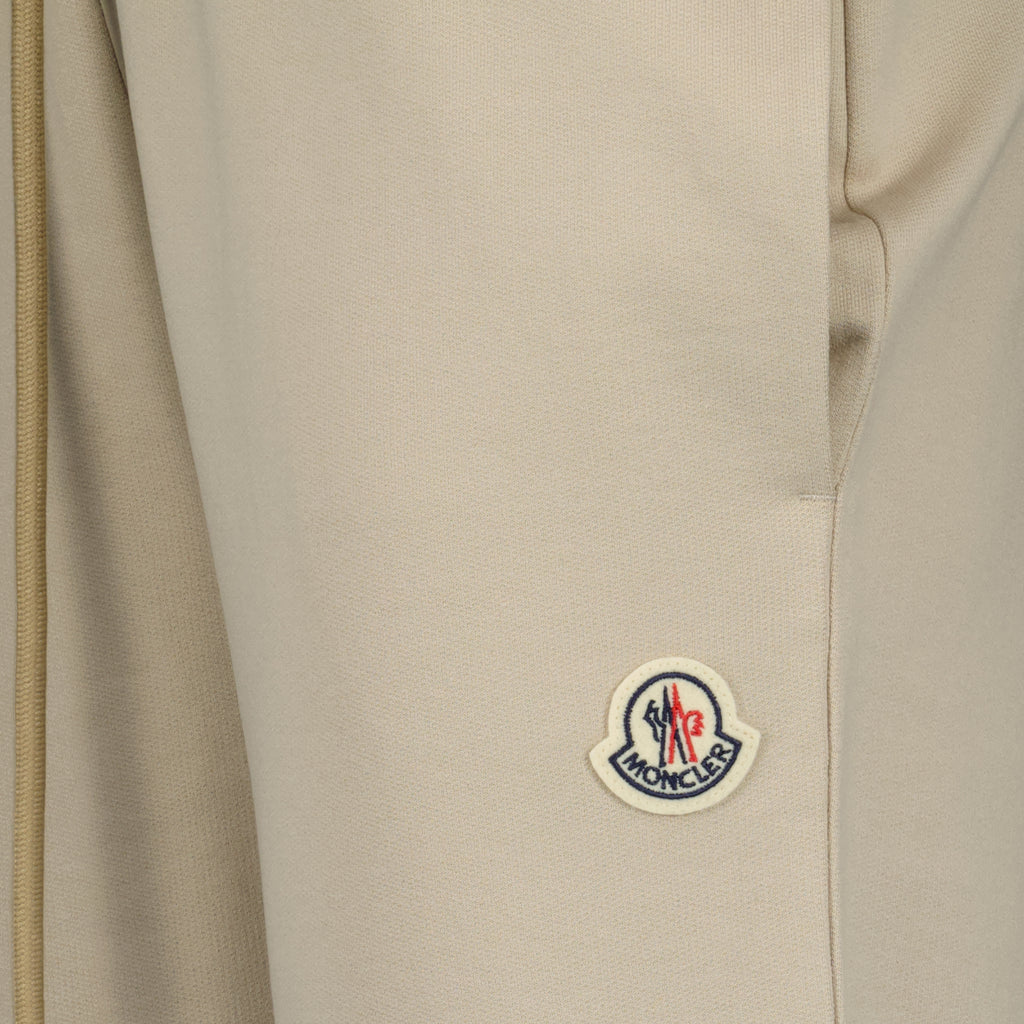Pantalons Pantalon jogging à logo Moncler Beige Femme
