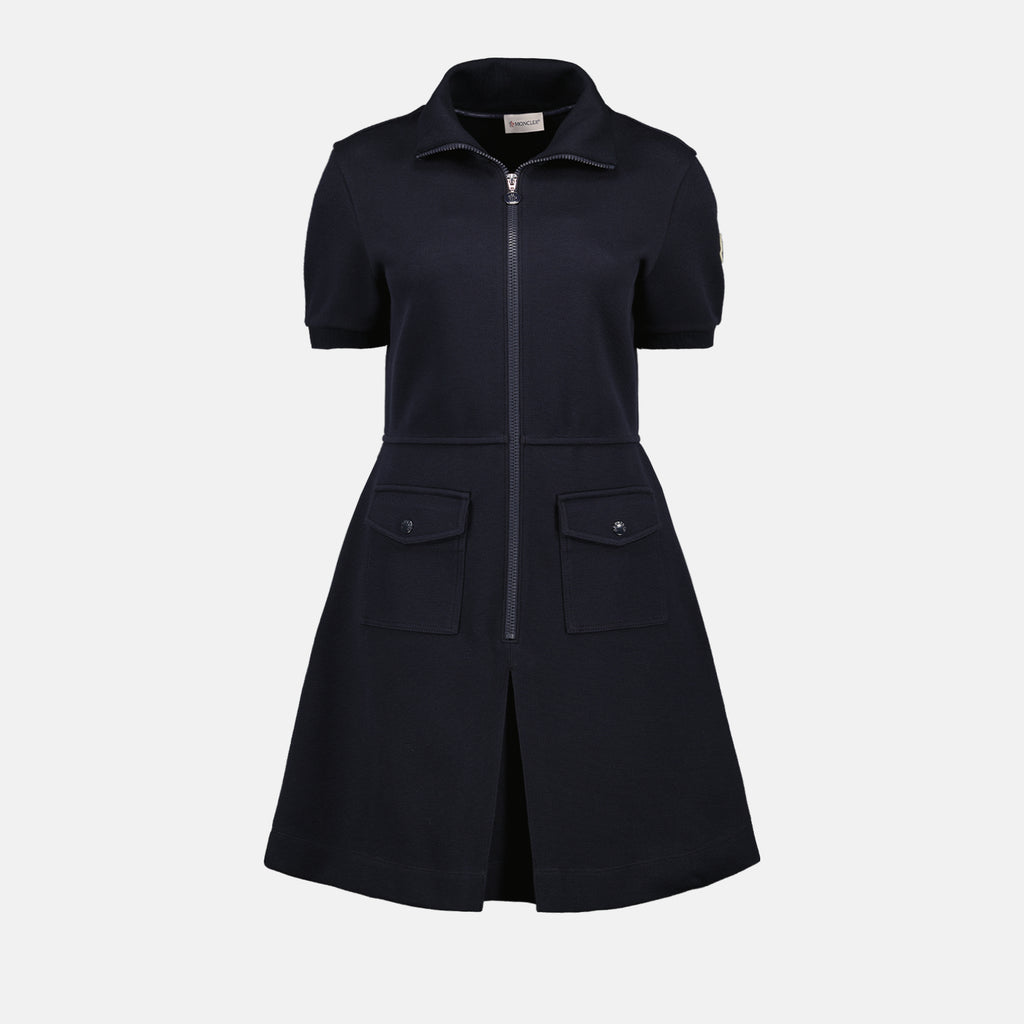 Robes Robe évasée Moncler Bleu Femme