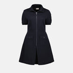 Robes Robe évasée Moncler Bleu Femme