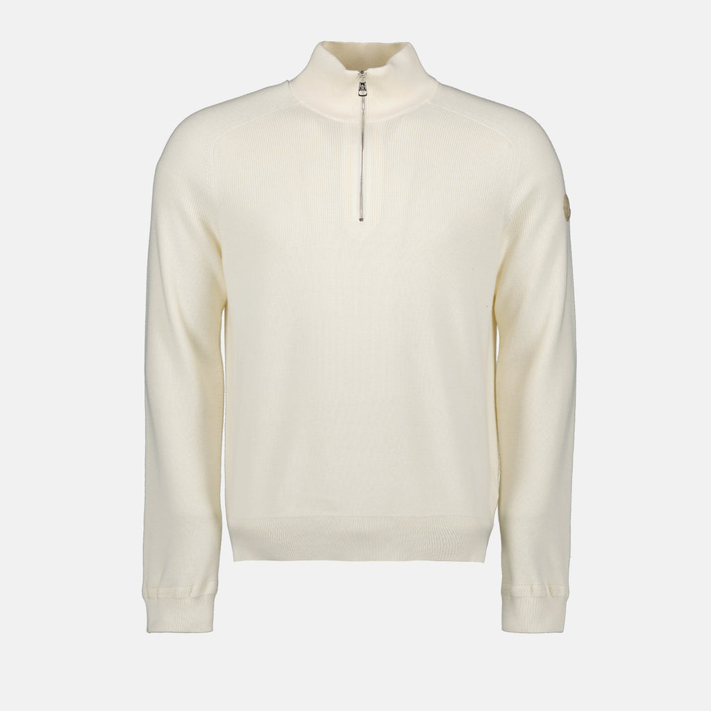 Malhas Pull à zip Moncler Branco Homme