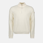Malhas Pull à zip Moncler Branco Homme
