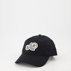 Chapeaux, casquettes et bonnets Casquette à double logo Moncler Noir Homme