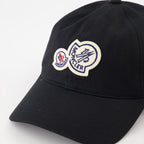 Chapeaux, casquettes et bonnets Casquette à double logo Moncler Noir Homme