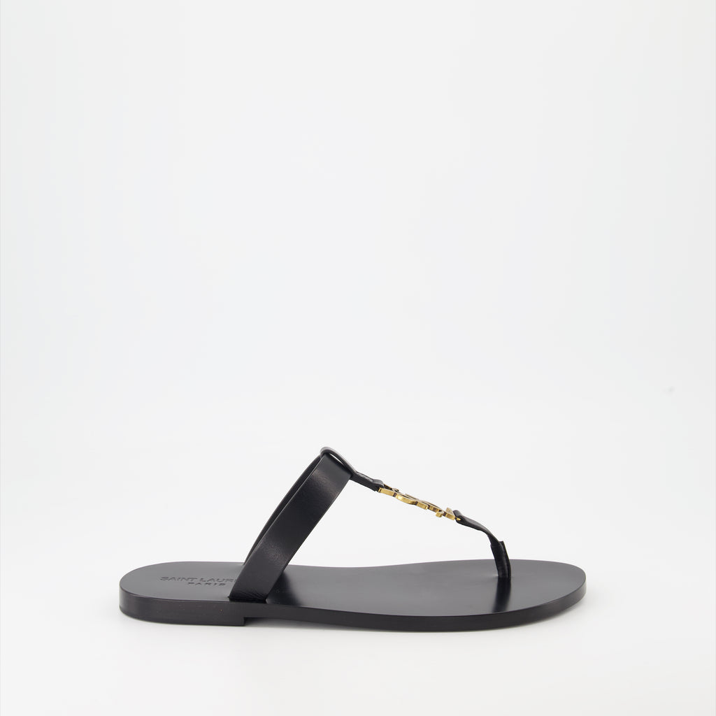 Open shoes Cassandre Sandals Saint Laurent Black Man