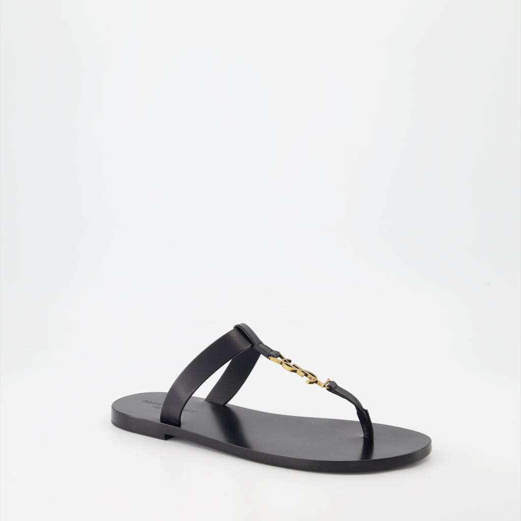 Open shoes Cassandre Sandals Saint Laurent Black Man