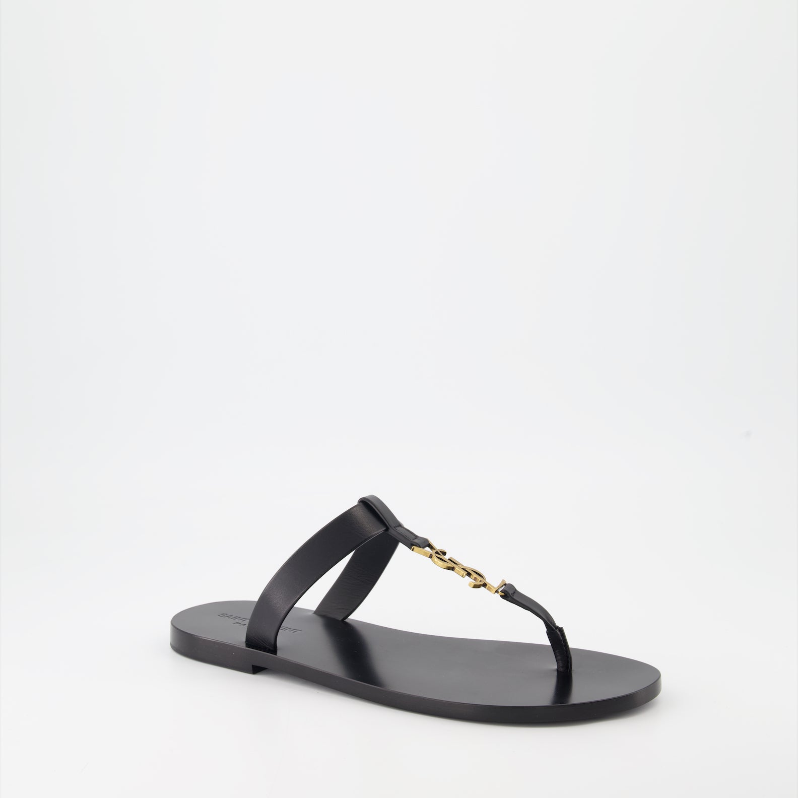 Open shoes Cassandre Sandals Saint Laurent Black Man