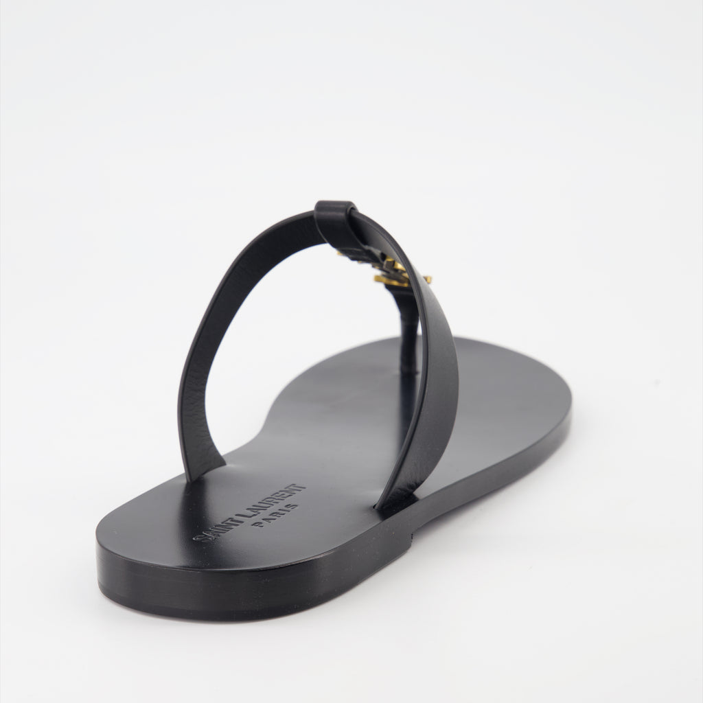 Open shoes Cassandre Sandals Saint Laurent Black Man