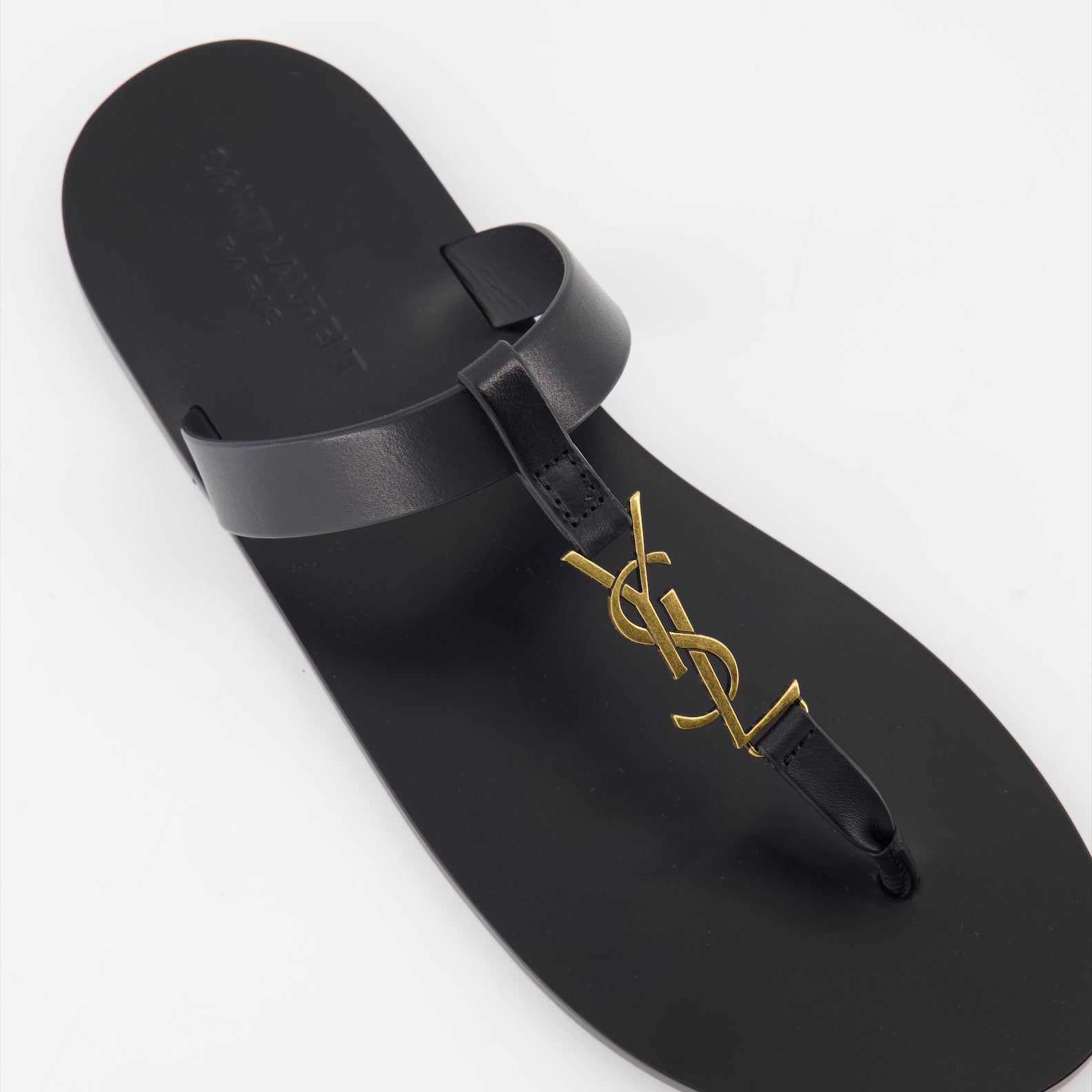 Open shoes Cassandre Sandals Saint Laurent Black Man