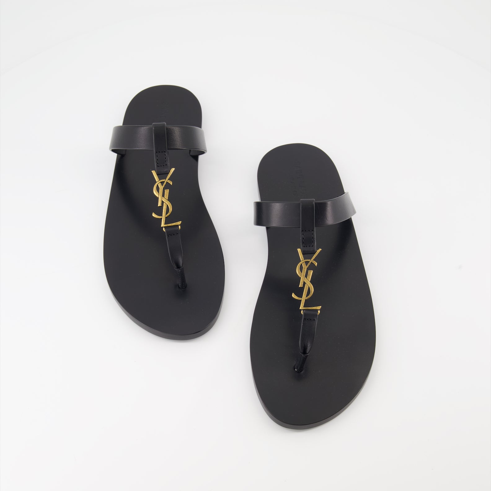 Open shoes Cassandre Sandals Saint Laurent Black Man