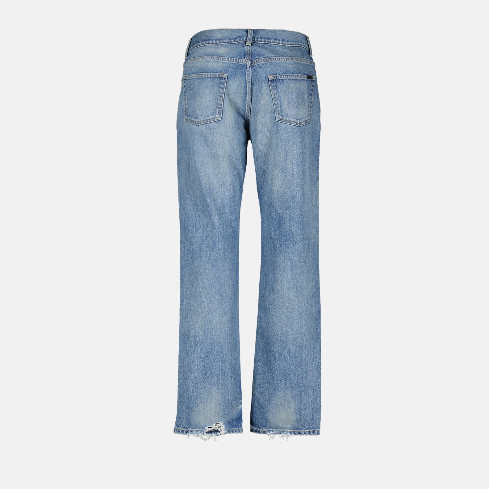 Pantalones Jean de Pierna Recta Saint Laurent Azul Homme