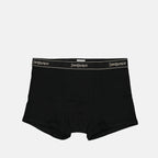 Underwear and homewear Logo Boxer Saint Laurent Black Homme