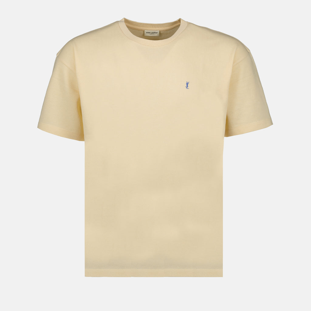 T-shirts T-shirt Cassandre Saint Laurent Beige Homme