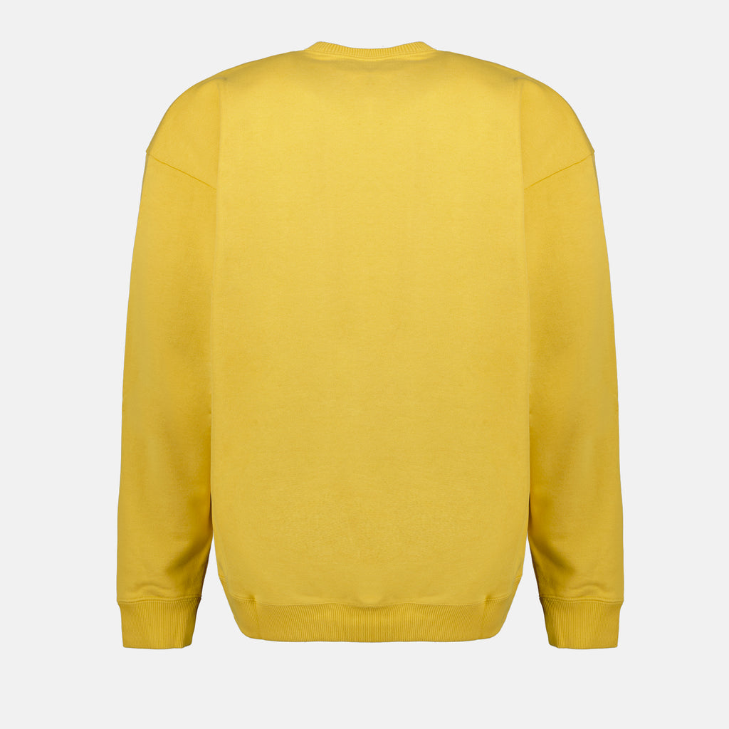 Sweatshirts Embroidered Logo Sweatshirt Saint Laurent Yellow Homme