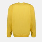 Sweatshirts Sweatshirt à logo brodé Saint Laurent Jaune Homme