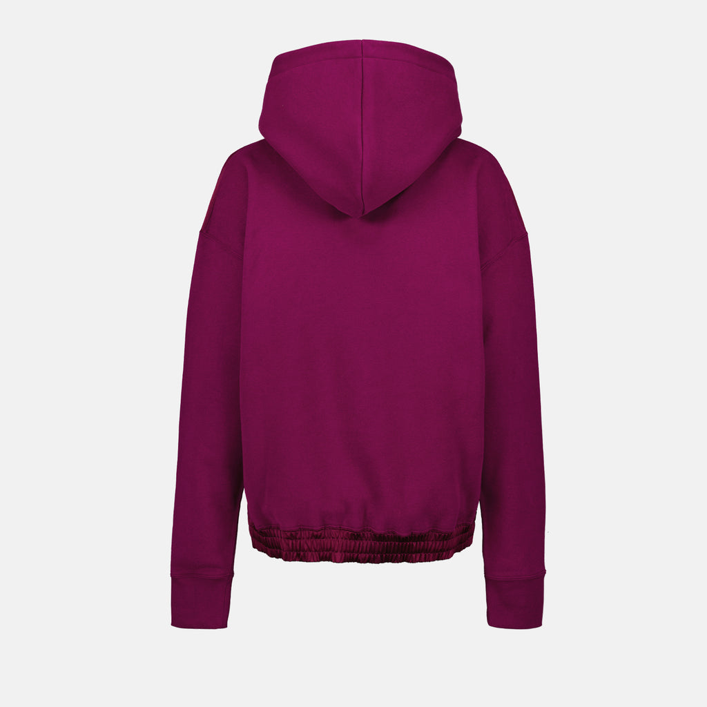 Sweatshirts Sweat à capuche à logo Saint Laurent Violet Homme