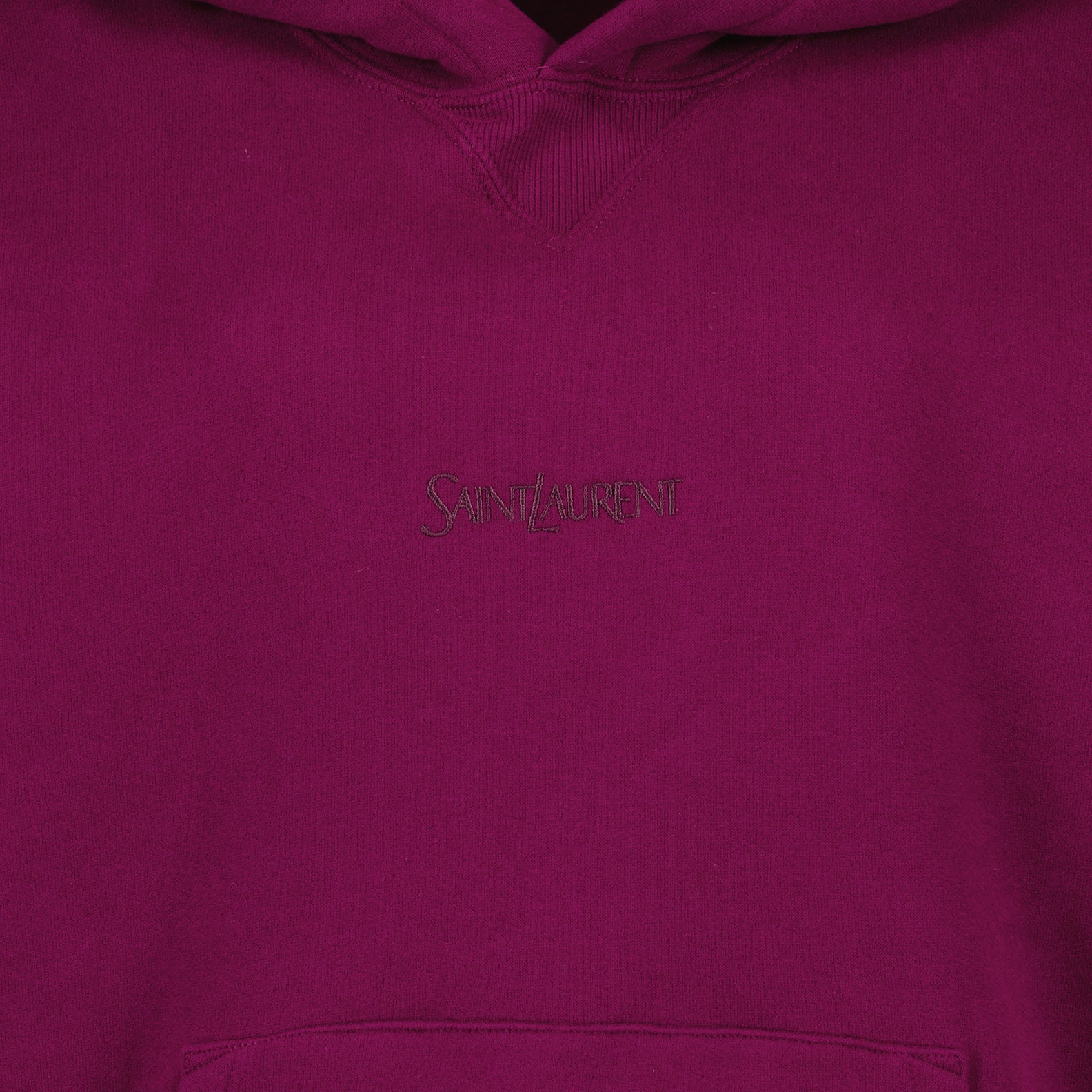 Sweatshirts Sweat à capuche à logo Saint Laurent Violet Homme
