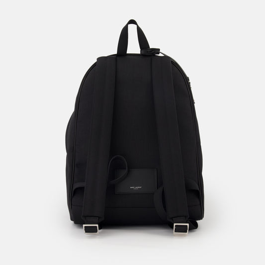 City canvas and nylon backpack