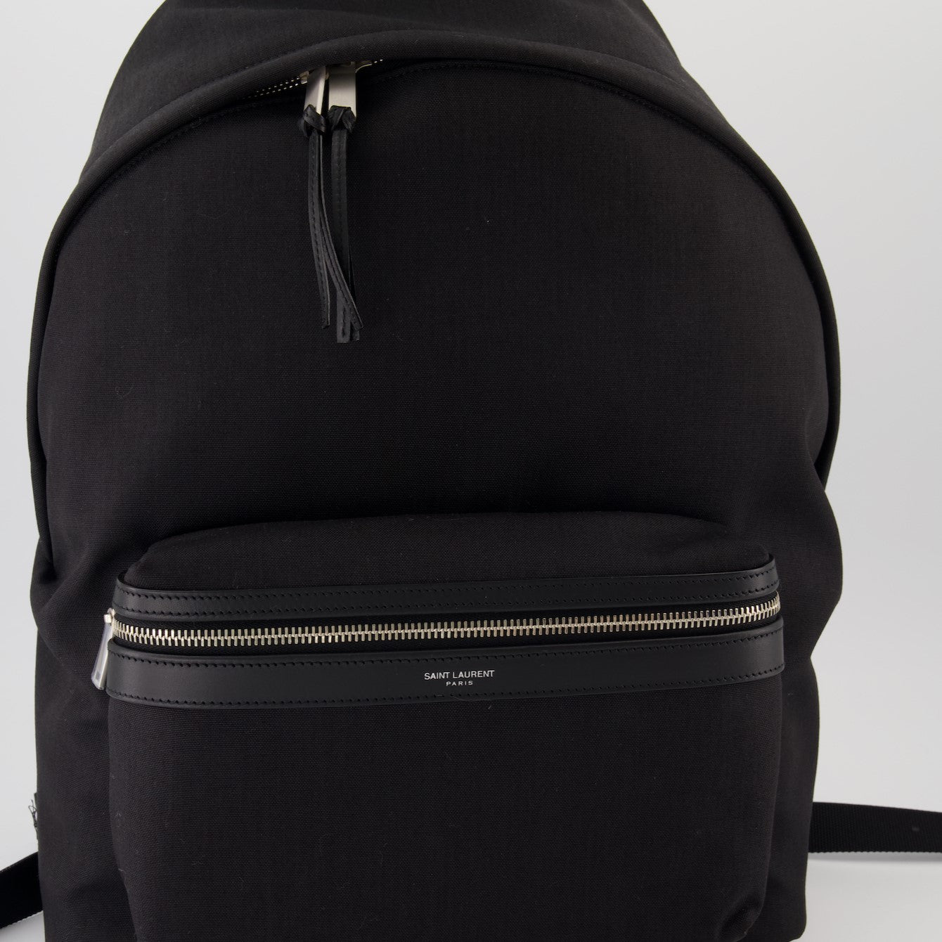 City canvas and nylon backpack