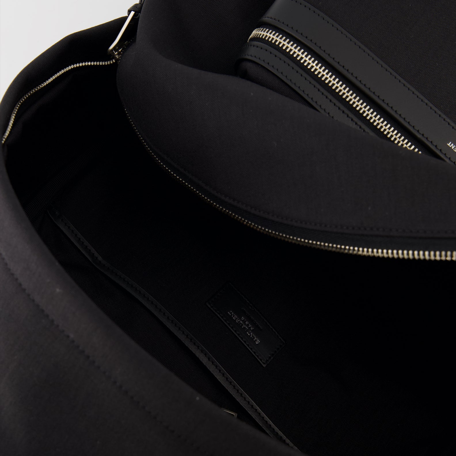 バックパック シティキャンバスとナイロンのバックパック Saint Laurent 黒 男