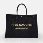 Borse tote Sac cabas Rive Gauche Saint Laurent Nero Homme